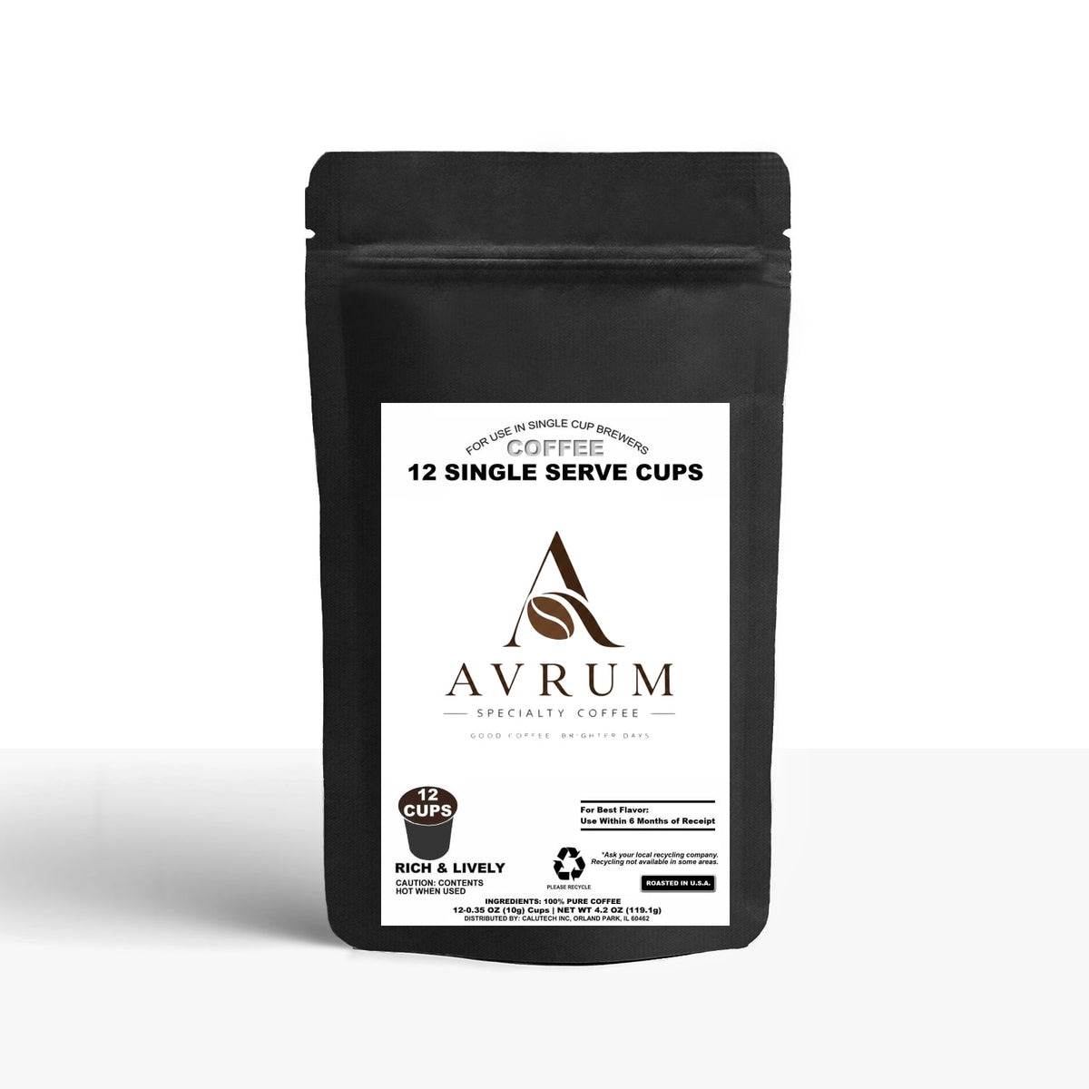12 Pack Single Serve Coffee Capsules